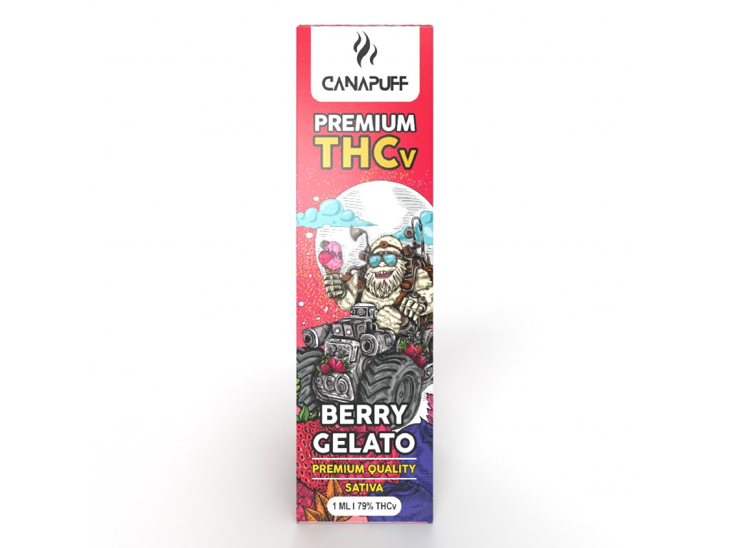 BERRY GELATO 79% THCv - CanaPuff - EN ANVÄNDNING - 1ml