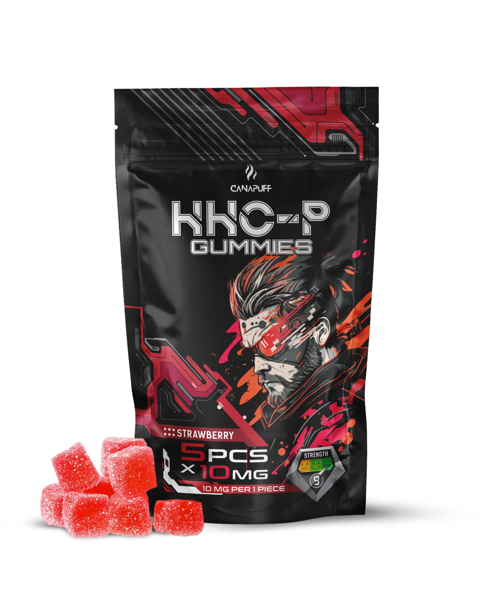 HHCP Gummies Strawberry (doypack) 2