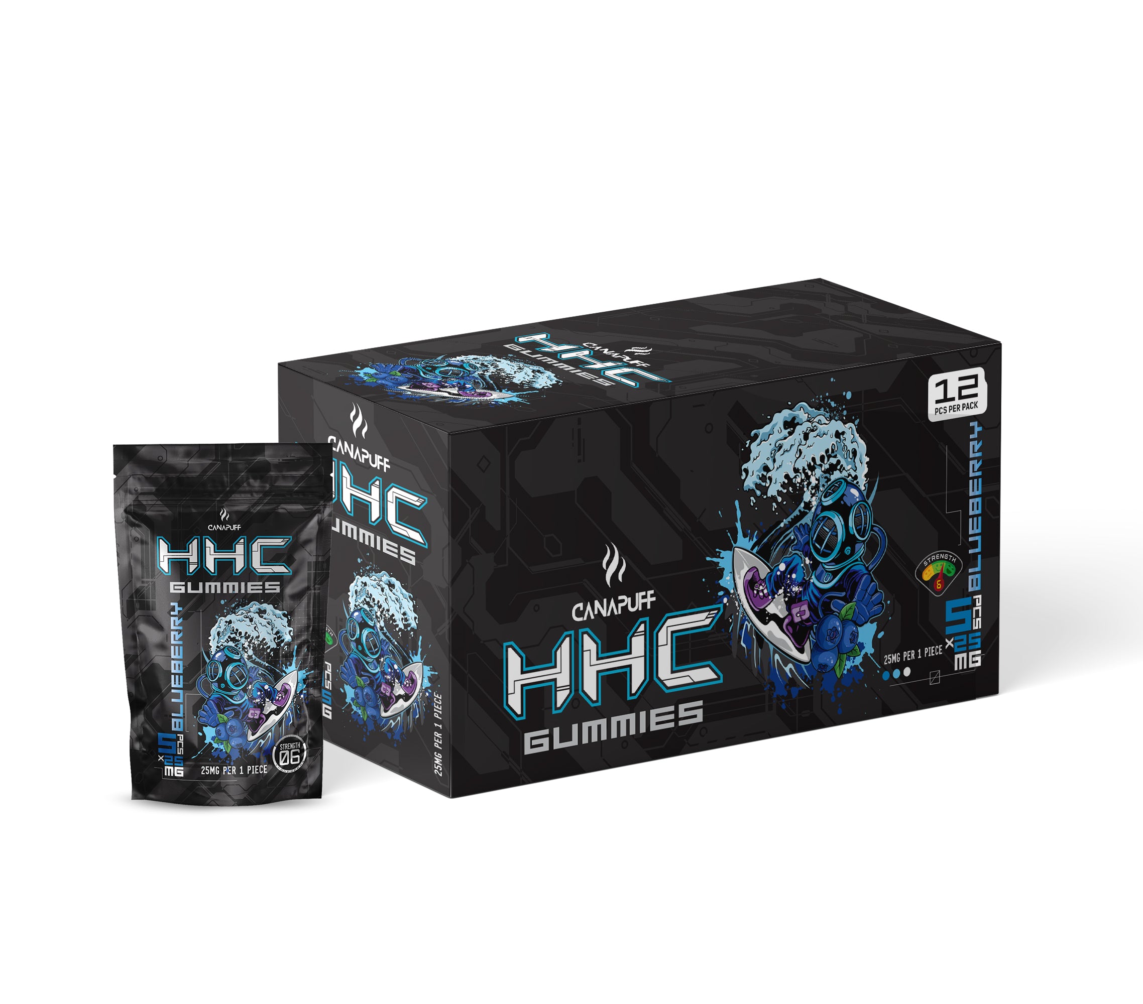 BOX HHC gummies Blueberry