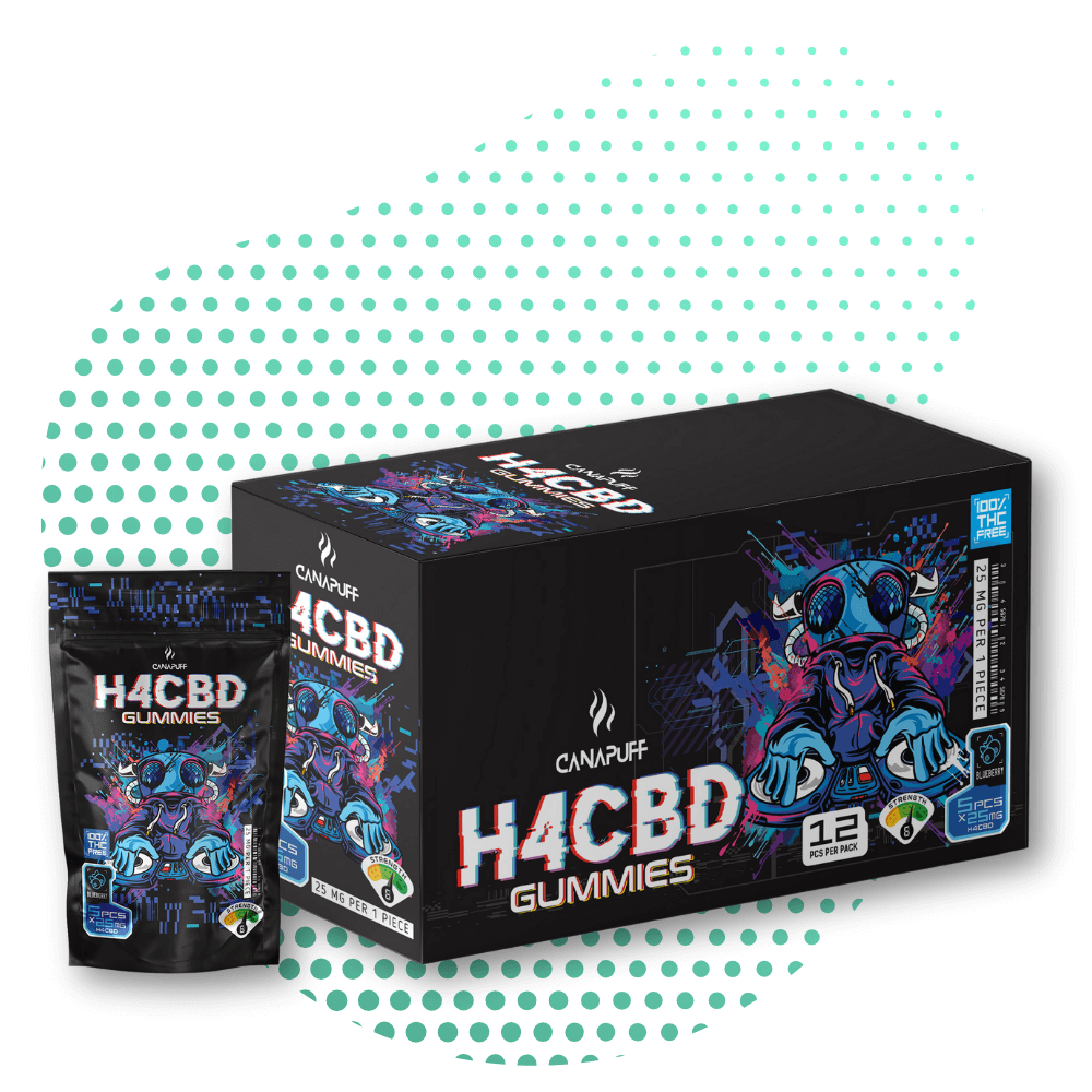 Canapuff - H4CBD Gummies - Blueberry