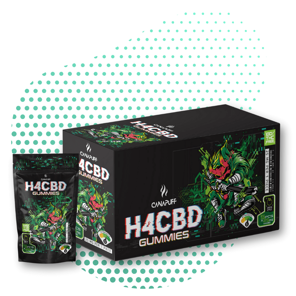 Canapuff - H4CBD Gummies - Green Apple