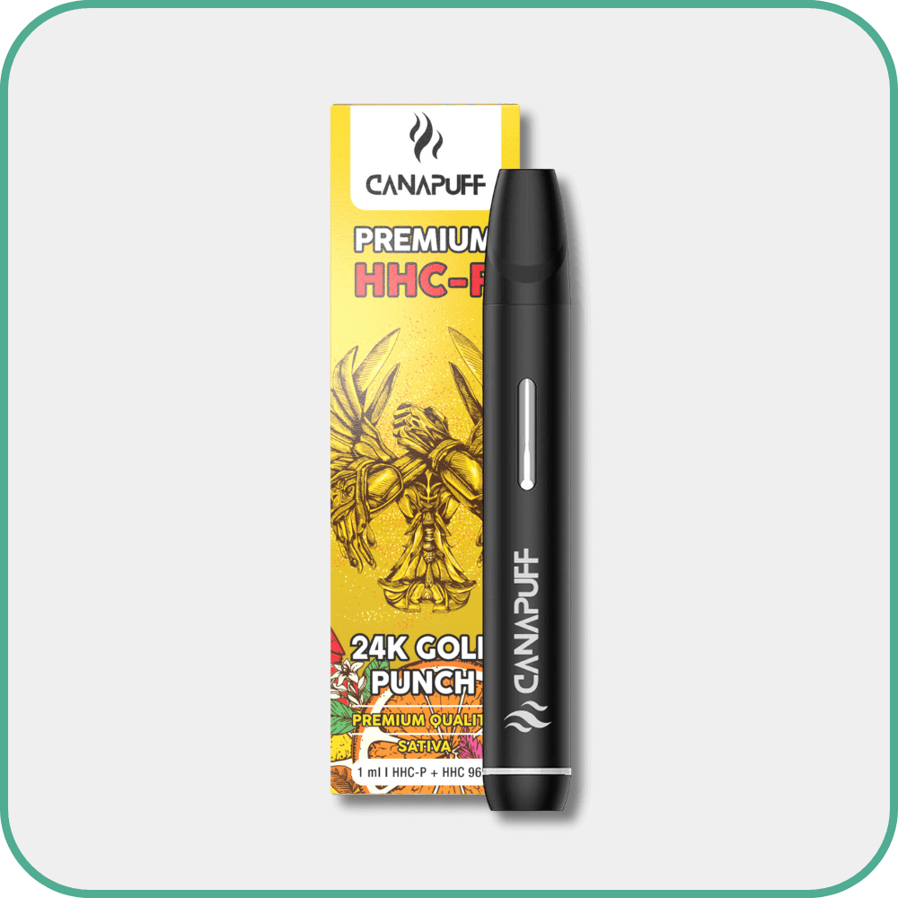 24K GOLD PUNCH 96% HHC-P - CanaPuff - ONE USE - 1ml Canapuff