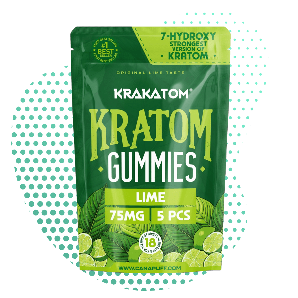 Canapuff - 7 - Hydroxy Kratom Gummies - Lime