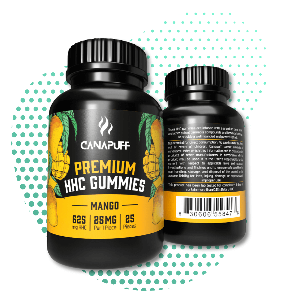 canapuff premium hhc gummies mango