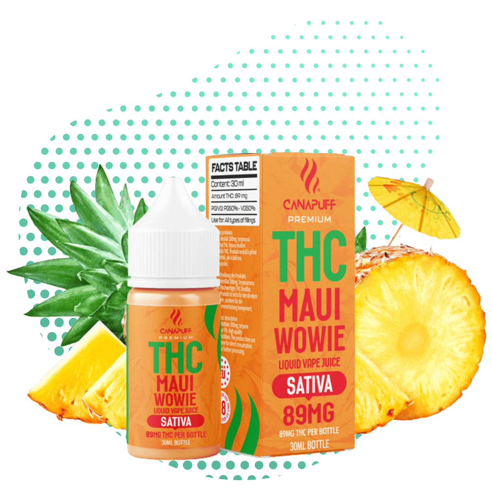 THC Liquid 89mg - Maui Wowie - 30ml Canapuff